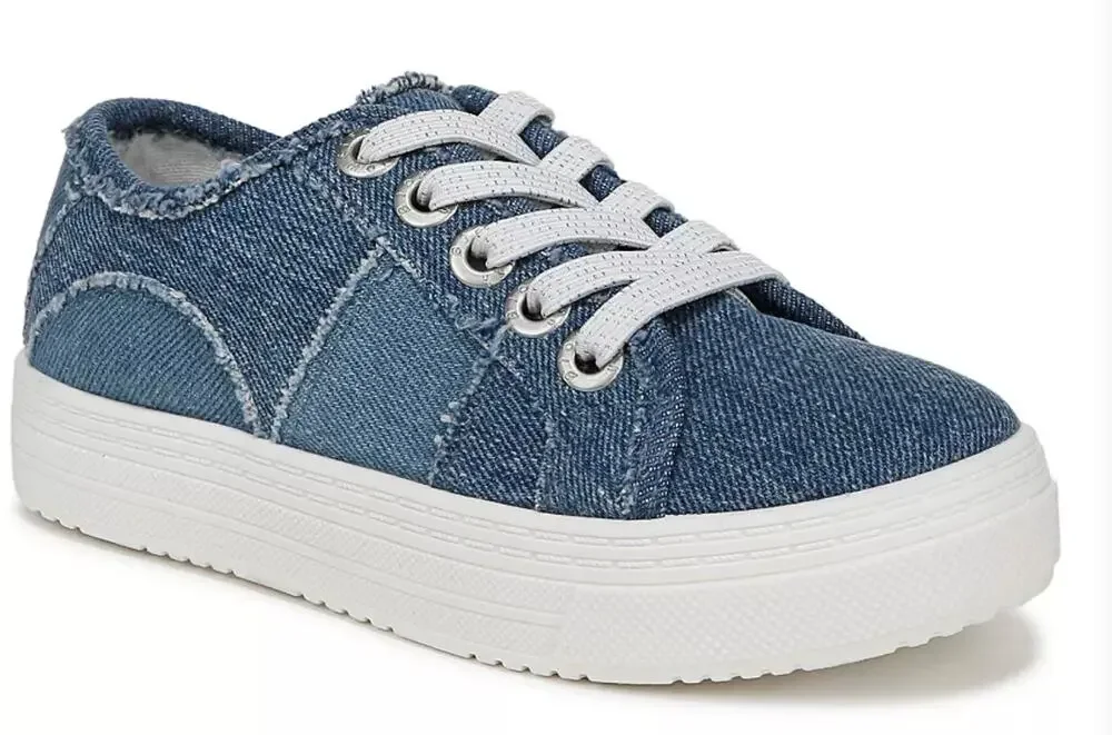 Blowfish Malibu Supersmile-K Girls Denim Oxford Shoes NEW in Box Size 4